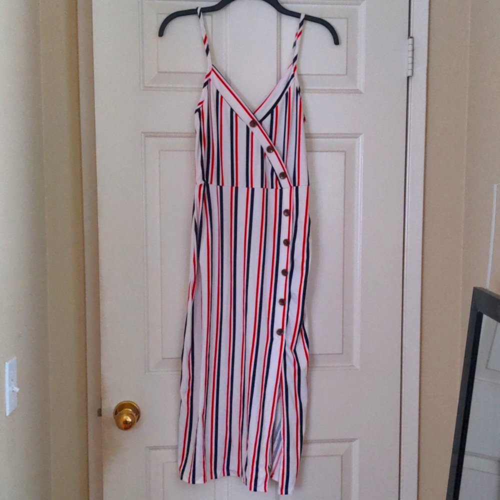 Red White and Blue Stripped Sundress